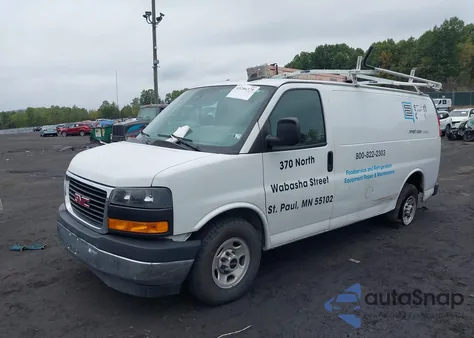 2020 GMC Savana Cargo Rwd 2500 Regular Wheelbase Work Van z USA, uszkodzony, nr VIN 1GTW7AFG9L1182439